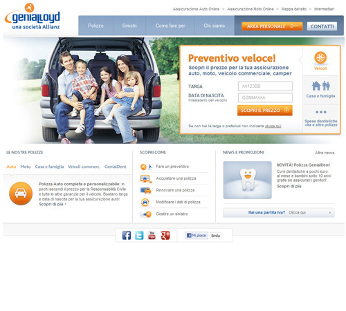 Home Page Portale