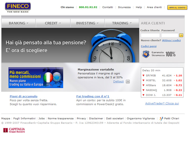 Home Page portale